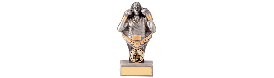 FALCON BOXING LEGEND RESIN TROPHY - 4 SIZES - 14CM - 24CM FALCON BOXING LEGEND RESIN TROPHY - 4 SIZES - 14CM - 24CM